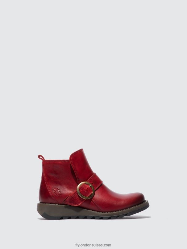 860NR336 bottes à boucle sias812 Fly London tapis rouge femmes