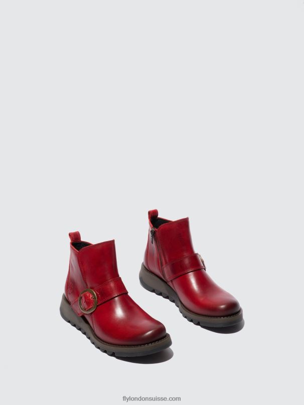 860NR336 bottes à boucle sias812 Fly London tapis rouge femmes