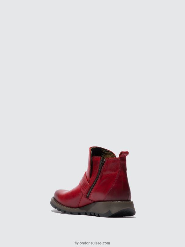 860NR336 bottes à boucle sias812 Fly London tapis rouge femmes