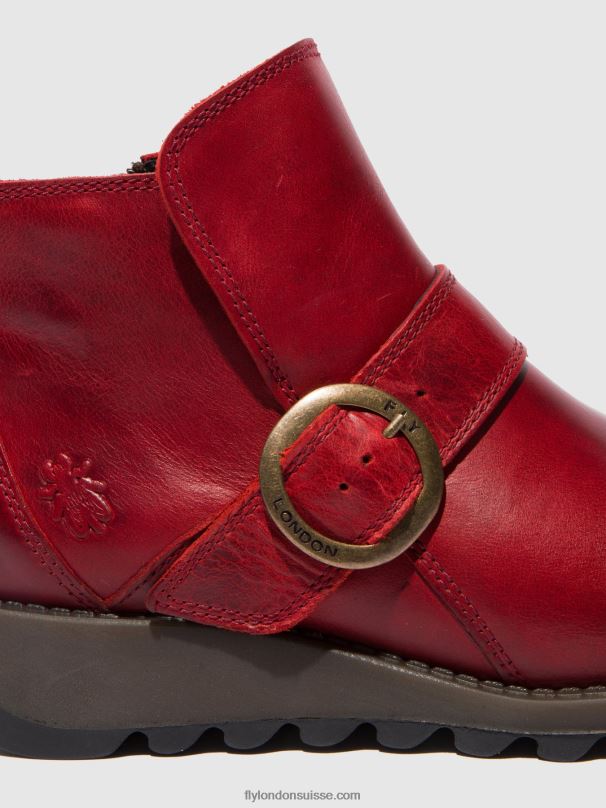 860NR336 bottes à boucle sias812 Fly London tapis rouge femmes