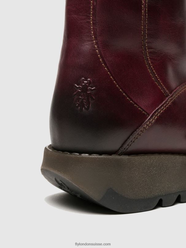 860NR349 bottes à boucle mes 2 Fly London violet femmes
