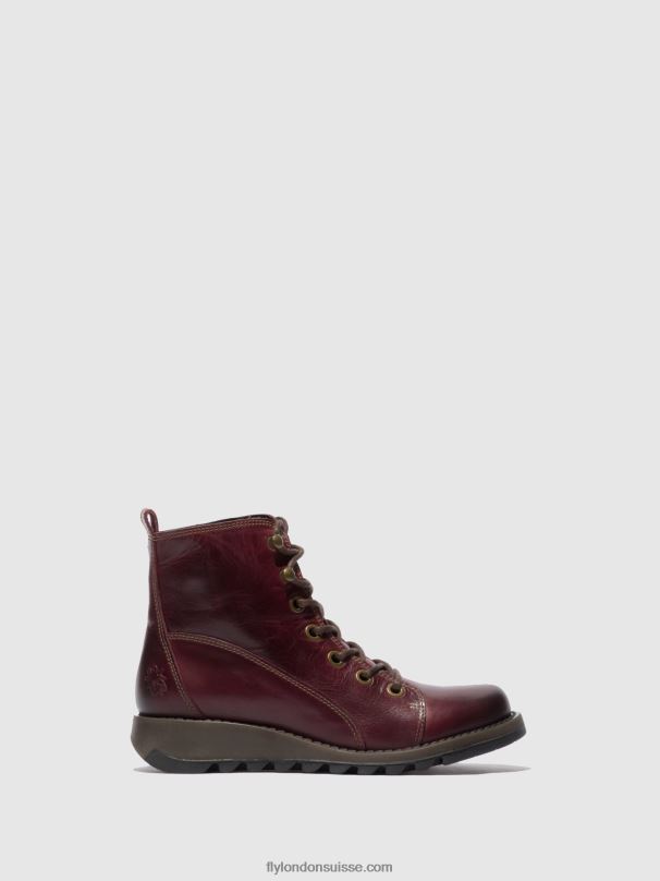 860NR328 bottes à lacets sore813 Fly London tapis violet femmes