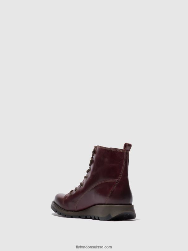 860NR328 bottes à lacets sore813 Fly London tapis violet femmes