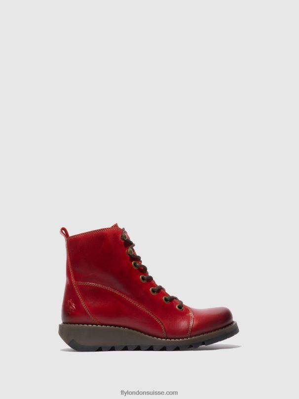 860NR329 bottes à lacets sore813 Fly London tapis rouge femmes
