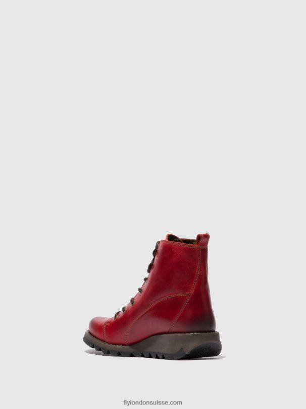 860NR329 bottes à lacets sore813 Fly London tapis rouge femmes