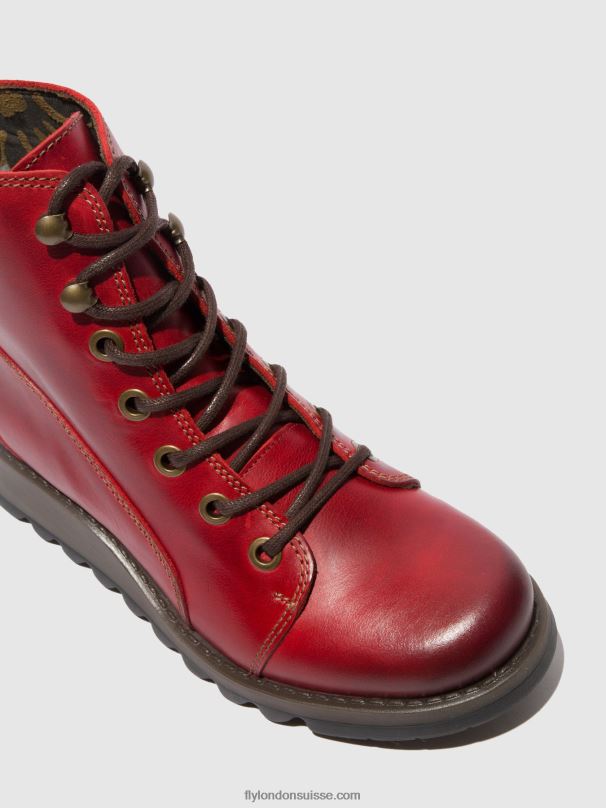 860NR329 bottes à lacets sore813 Fly London tapis rouge femmes