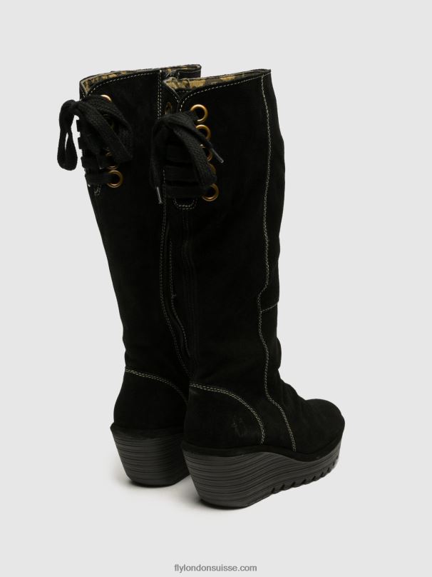 860NR354 bottes hautes Fly London noir femmes