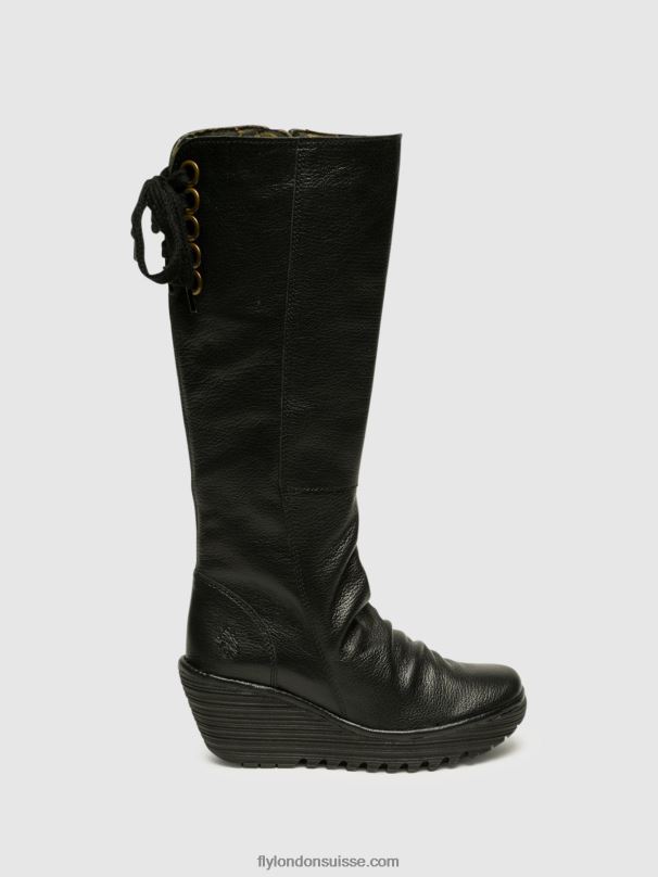 860NR355 bottes hautes Fly London noir femmes