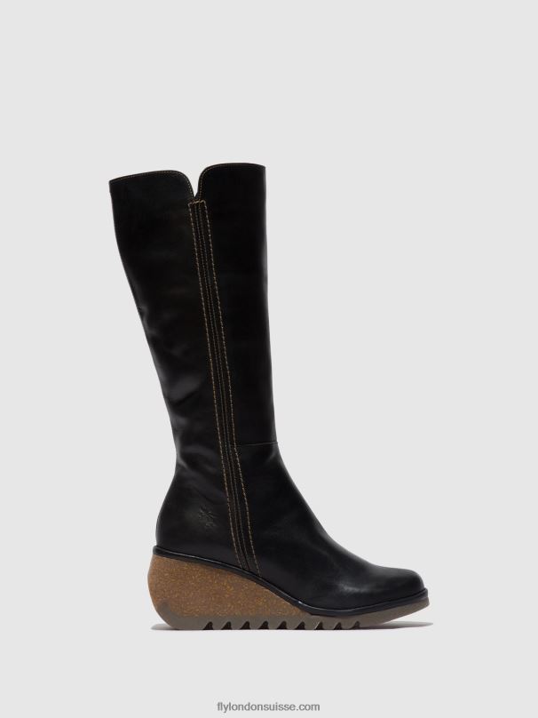 860NR287 bottes zippées nary328 Fly London noir femmes