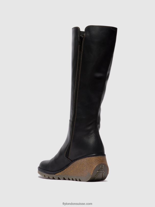 860NR287 bottes zippées nary328 Fly London noir femmes