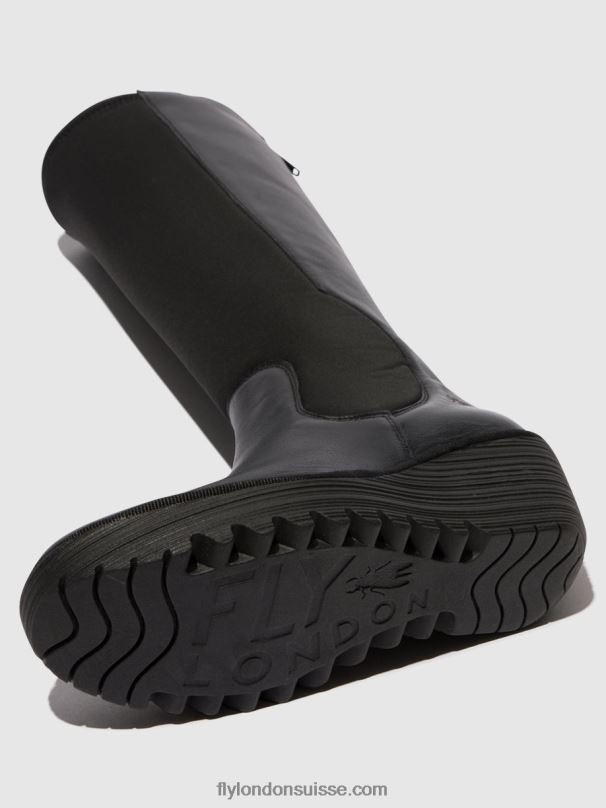 860NR295 bottes zippées yoja401 Fly London noir femmes