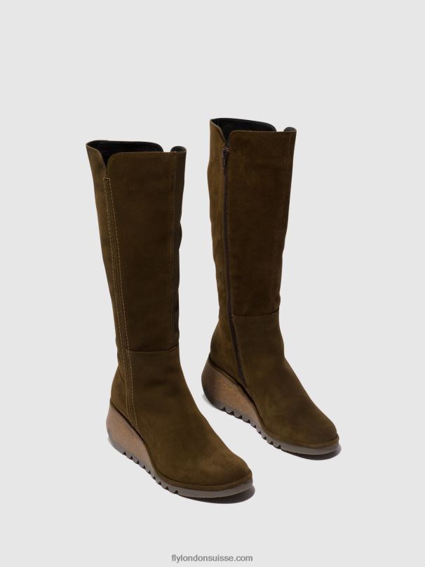 860NR296 bottes zippées nary328 Fly London boue femmes