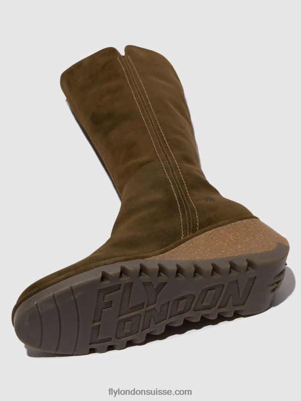860NR296 bottes zippées nary328 Fly London boue femmes