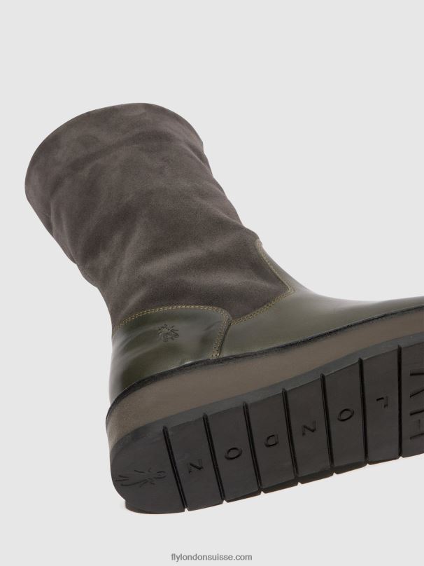 860NR298 bottes zippées rula083 Fly London diesel (rose) femmes