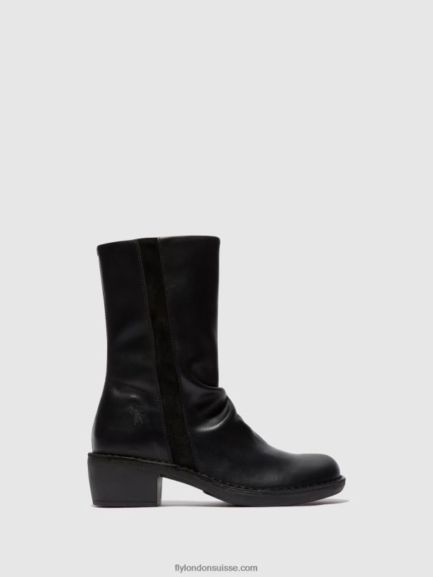 860NR299 bottes zippées mecy092 Fly London noir noir femmes