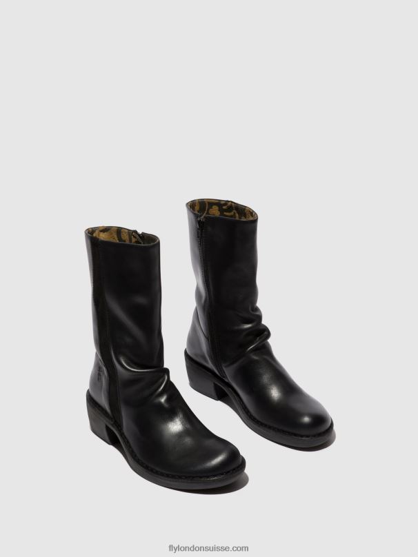 860NR299 bottes zippées mecy092 Fly London noir noir femmes