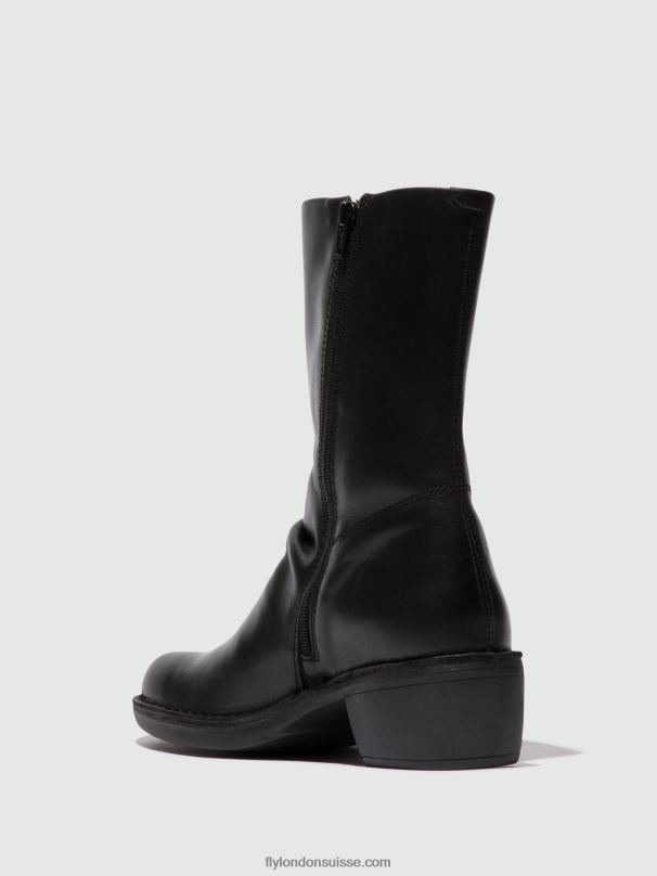 860NR299 bottes zippées mecy092 Fly London noir noir femmes