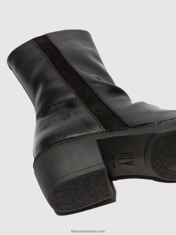 860NR299 bottes zippées mecy092 Fly London noir noir femmes