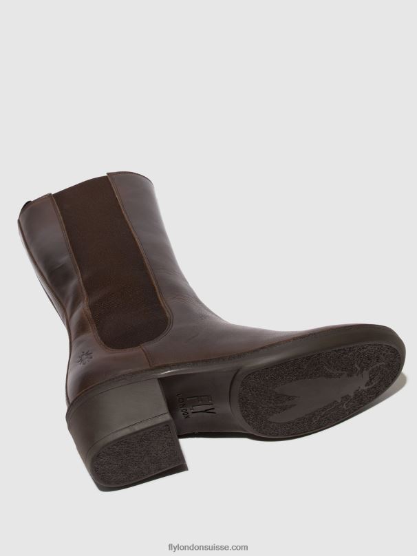 860NR303 bottes zippées mada081 Fly London ns. brun femmes