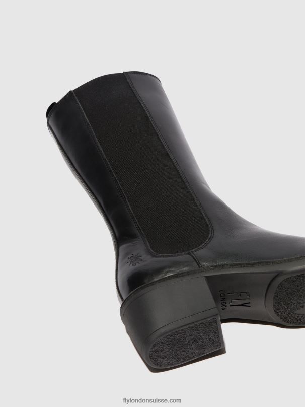 860NR307 bottes zippées mada081 Fly London noir femmes