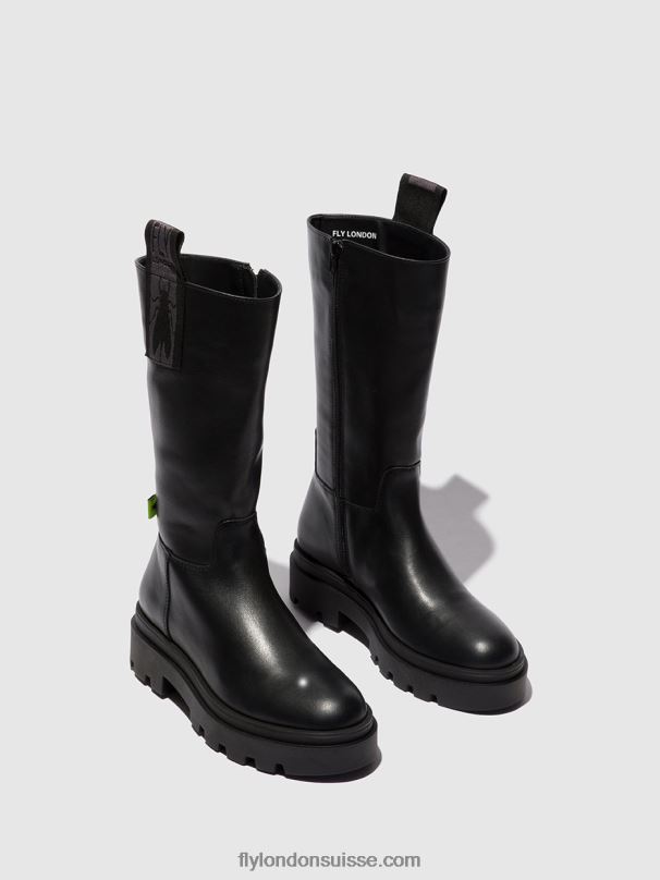 860NR310 bottes zippées jalo882 Fly London naomi noir femmes