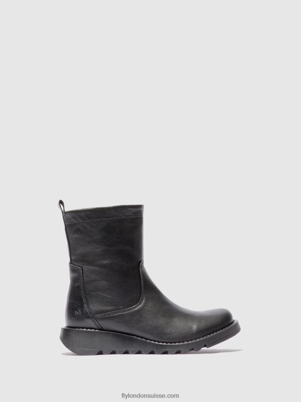 860NR317 bottes zippées sauk794 Fly London velours noir (noir) femmes