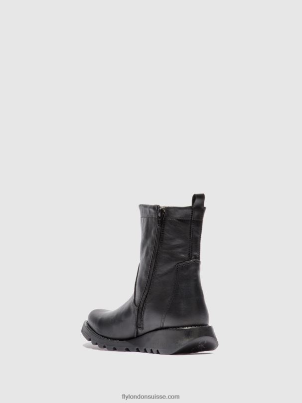 860NR317 bottes zippées sauk794 Fly London velours noir (noir) femmes