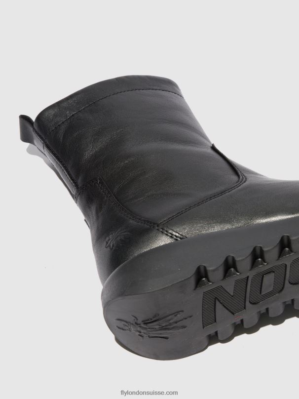860NR317 bottes zippées sauk794 Fly London velours noir (noir) femmes