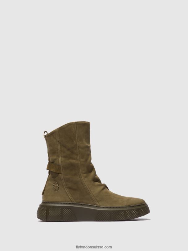 860NR324 bottes zippées esen485 Fly London armée sorano femmes