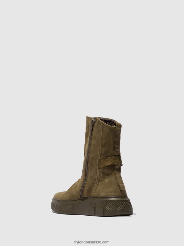 860NR324 bottes zippées esen485 Fly London armée sorano femmes