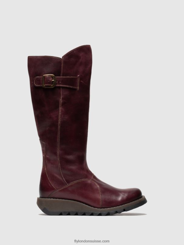 860NR340 bottes zippées mol 2 Fly London tapis violet femmes