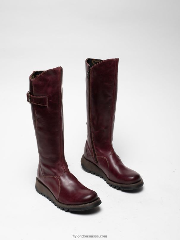 860NR340 bottes zippées mol 2 Fly London tapis violet femmes