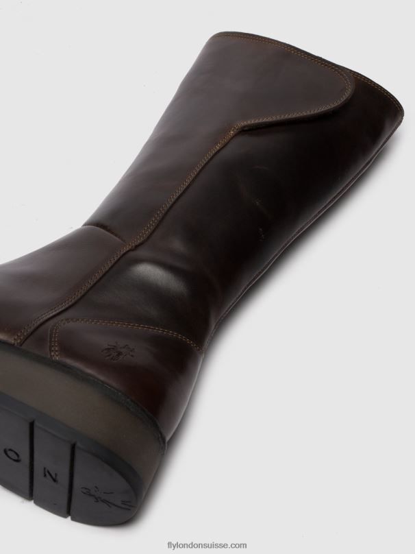 860NR341 bottes zippées rhea042 Fly London tapis dk. brun femmes