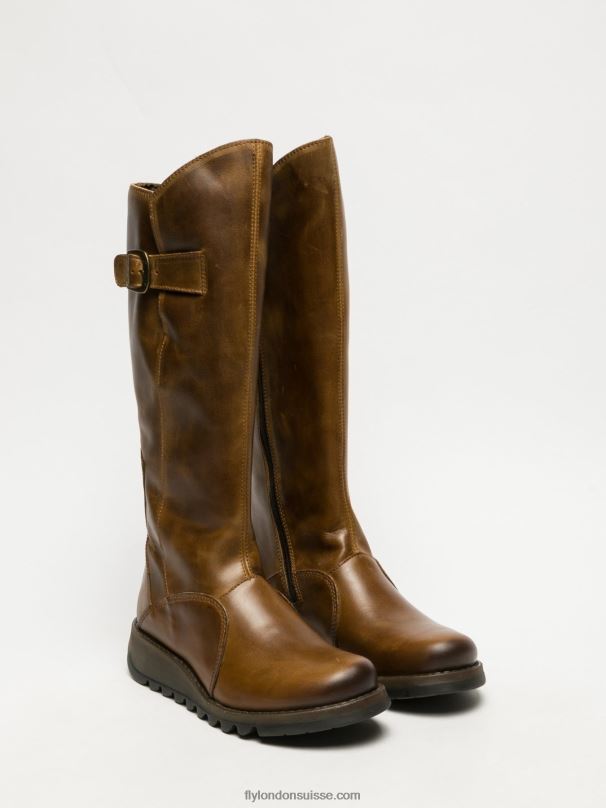 860NR352 bottes zippées mol 2 Fly London chameau femmes