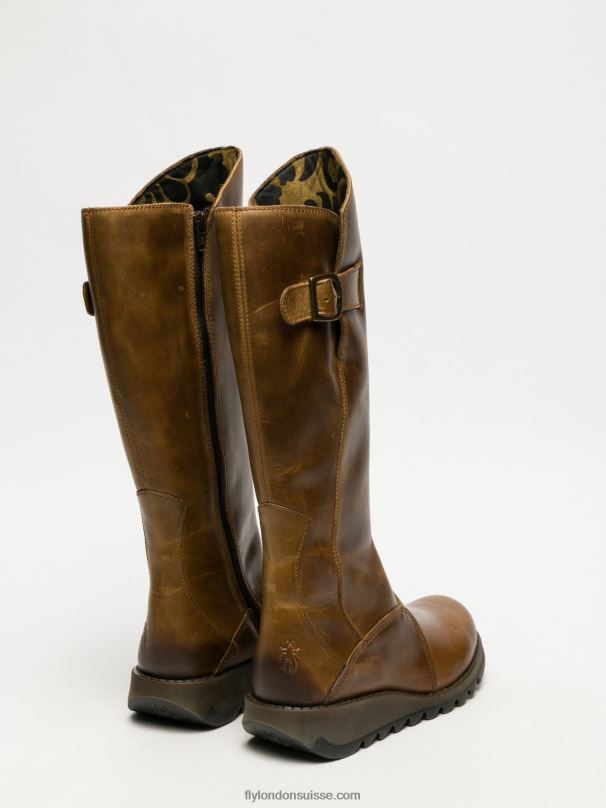 860NR352 bottes zippées mol 2 Fly London chameau femmes