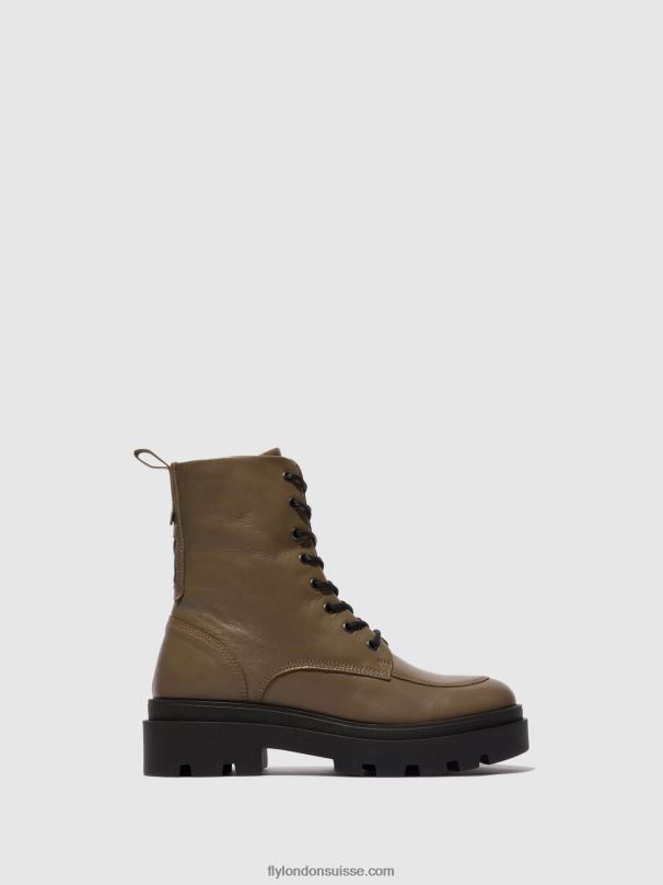 860NR101 bottines à lacets jaye878 Fly London taupe femmes