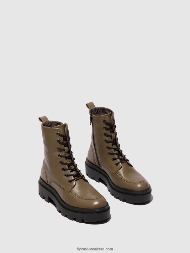 860NR101 bottines à lacets jaye878 Fly London taupe femmes