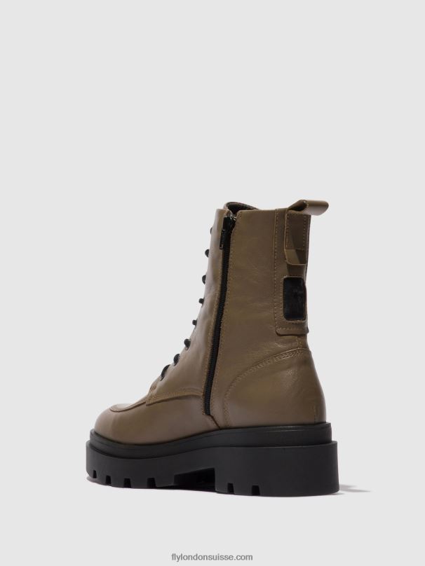 860NR101 bottines à lacets jaye878 Fly London taupe femmes