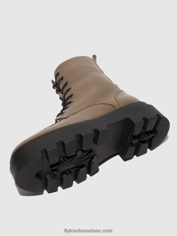 860NR101 bottines à lacets jaye878 Fly London taupe femmes
