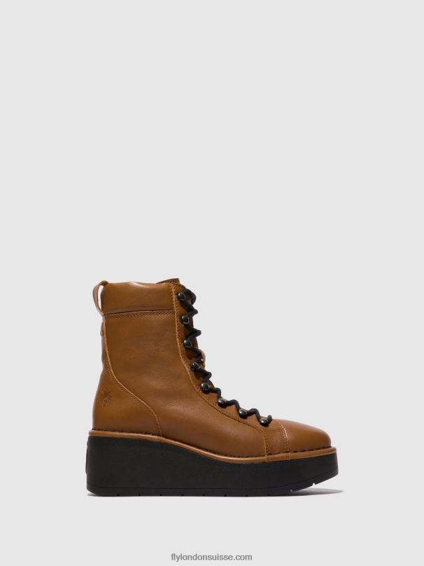 860NR103 bottines à lacets hand247 Fly London cuoio femmes