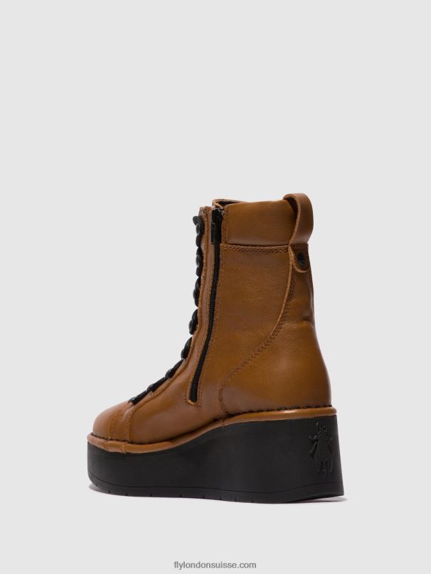 860NR103 bottines à lacets hand247 Fly London cuoio femmes