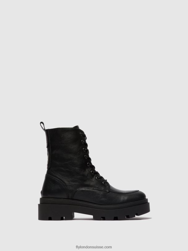 860NR104 bottines à lacets jaye878 Fly London noir femmes
