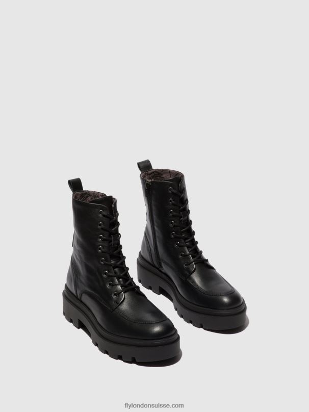 860NR104 bottines à lacets jaye878 Fly London noir femmes