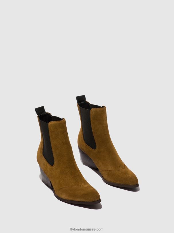 860NR113 bottines chelsea torm911 Fly London chameau femmes