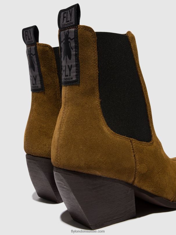 860NR113 bottines chelsea torm911 Fly London chameau femmes