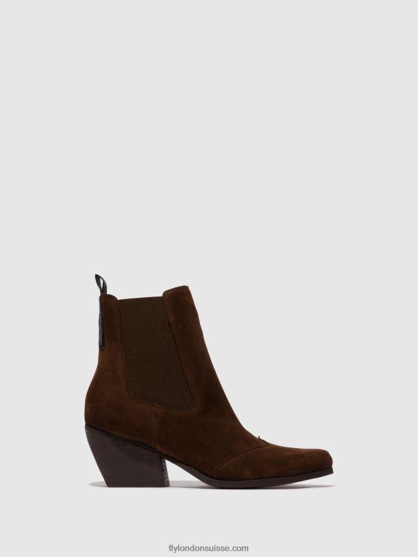 860NR114 bottines chelsea torm911 Fly London chocolat femmes