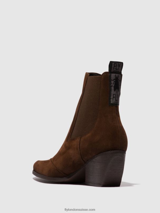 860NR114 bottines chelsea torm911 Fly London chocolat femmes