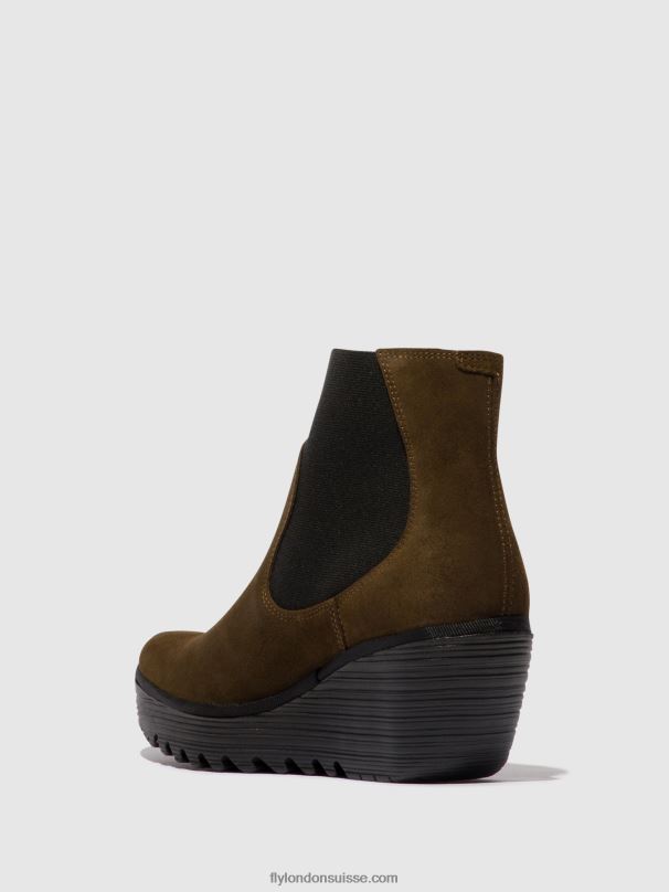 860NR116 bottines chelsea yade398 Fly London boue femmes
