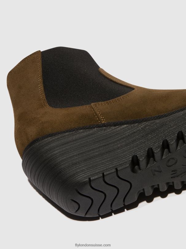 860NR116 bottines chelsea yade398 Fly London boue femmes