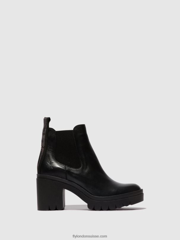 860NR120 bottines chelsea tope520 Fly London noir femmes